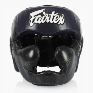 Capacete Fairtex Diagonal Vision Sparring HG13 Preto-azul