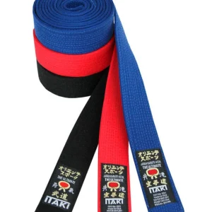 Cinto Profissional Itaki em algodão Art. 23 para Karaté, Judo e Taekwondo
