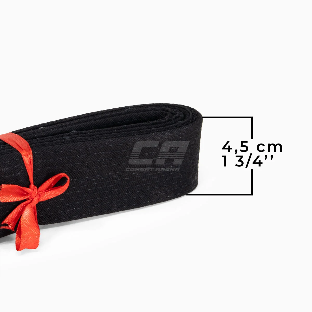 Cinto preto Arawaza algodão 44 mm - Image 4