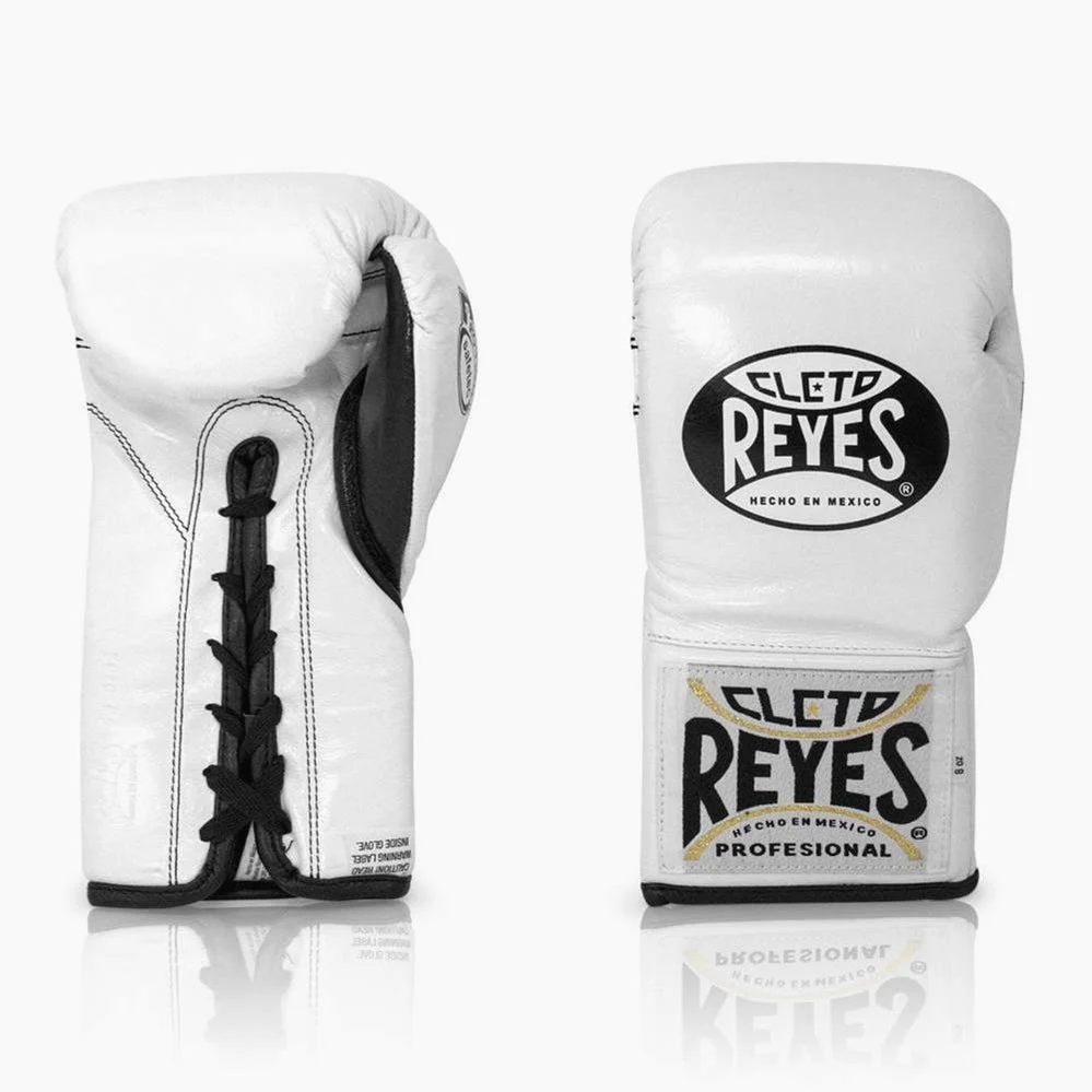 Luvas de Boxe Cleto Reyes Safetec CB4 Branco com atacadores - Image 3