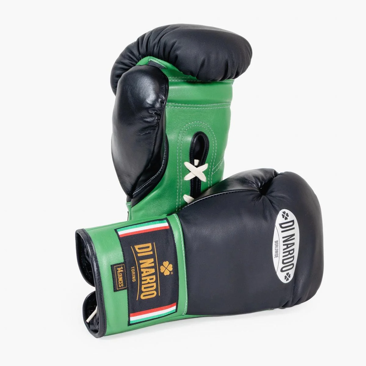 Luvas de Boxe Di Nardo com Atacadores 14 Oz Nero-verde - Image 2