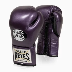 Luvas de Boxe Cleto Reyes Professional CB2 Viola com cordões