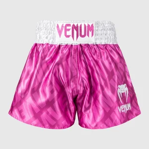 Calções kick-tailandeses Venum Contender XT Rosa-branco