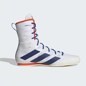 Sapatos de Boxe Adidas Box Hog 4 Branco-azul