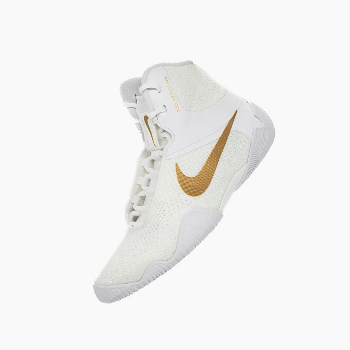 Sapatos de Luta-Wrestling Nike Tawa Branco-ouro - Image 7