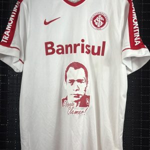 Camisa Internacional Nike 2014 branca Obrigado Clemer