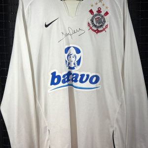 Camisa Corinthians Nike 2009 Iarley autografada mangas longas