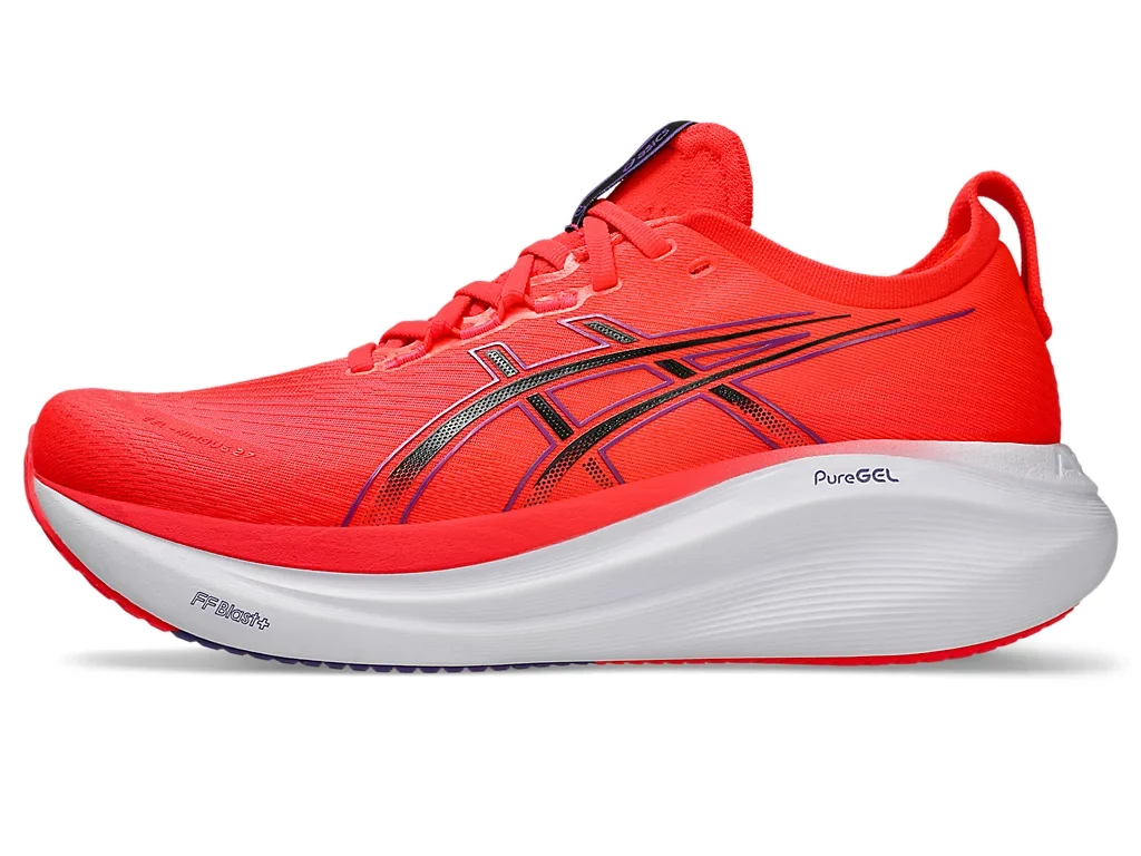 Asics Gel-Nimbus 27 - Flash Red/ Black - Image 5