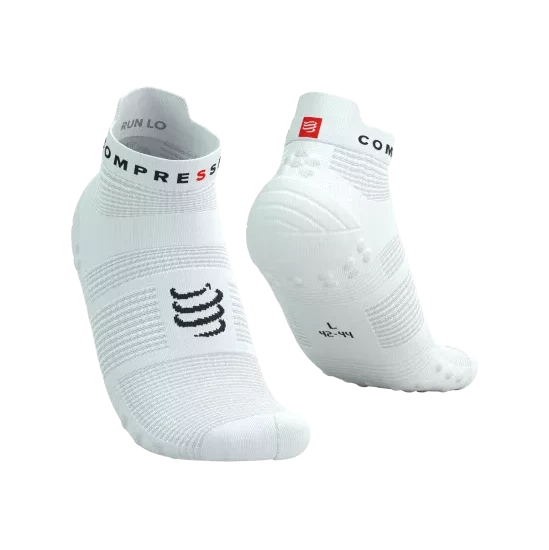 Compressport Pro Racing V4.0 Run Low - White / Black - Image 2